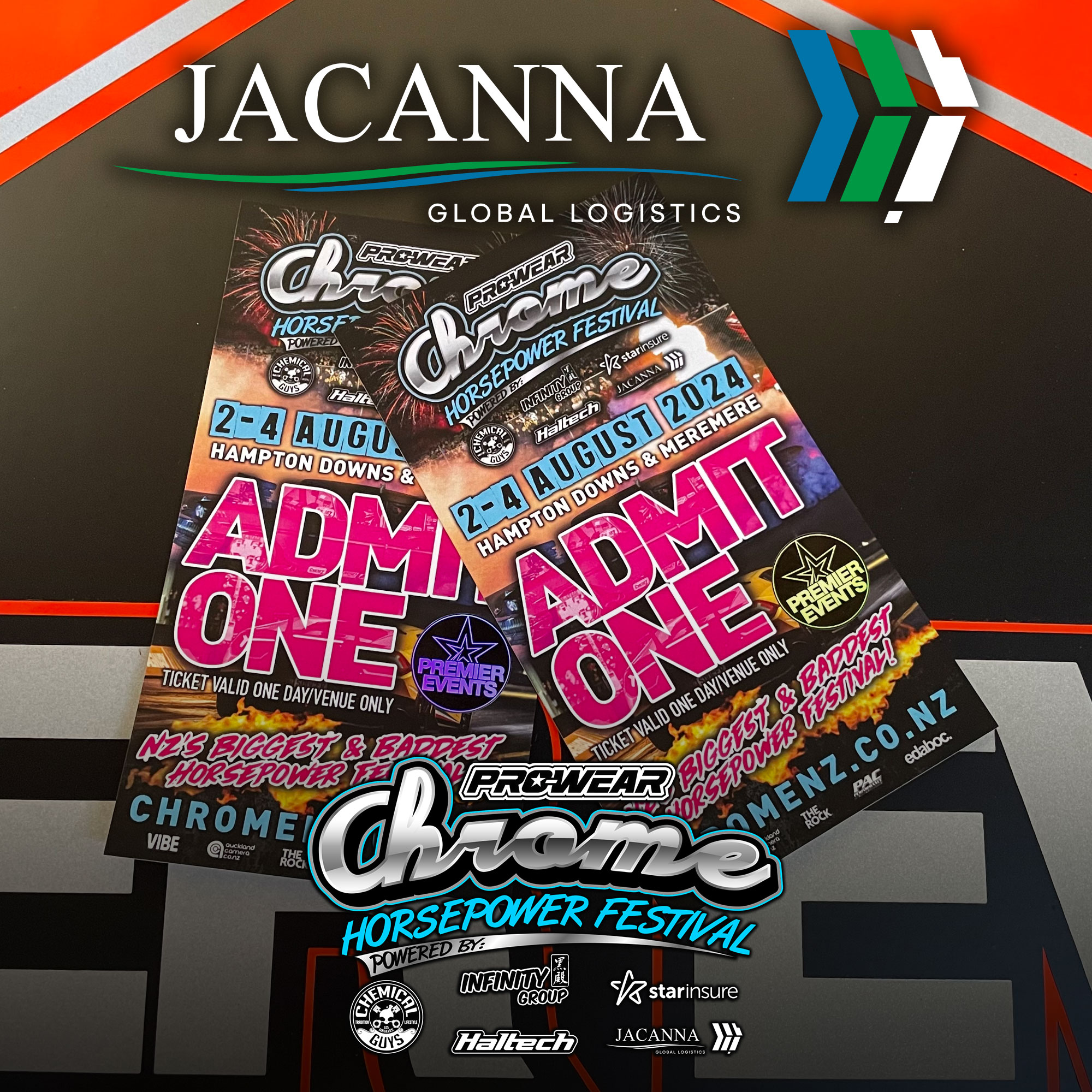 Jacanna Ticket Giveaway